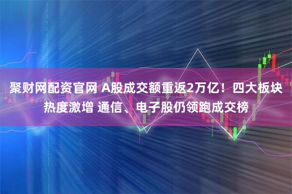 聚财网配资官网 A股成交额重返2万亿！四大板块热度激增 通信、电子股仍领跑成交榜