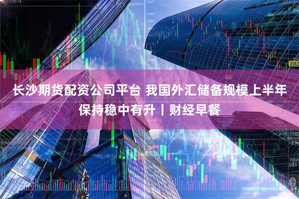 长沙期货配资公司平台 我国外汇储备规模上半年保持稳中有升丨财经早餐